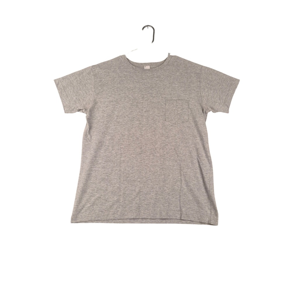 3sixteen Mens Heavyweight Pocket T-Shirt Heather Grey Cotton Made in USA Large